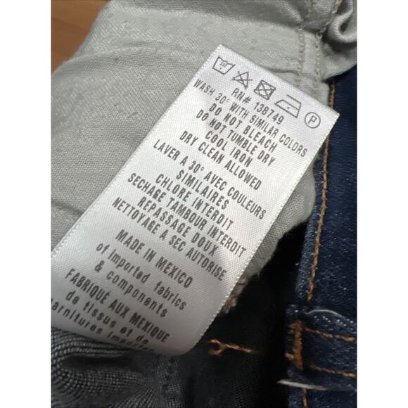 Etienne Marcel Womens Denim Jeans High Rise Skinny Raw Hem Dark Wash Size 29 - Picture 8 of 9